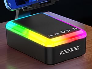 cell phone stand with wireless bluetooth speaker