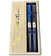 Premium Japanese Chopsticks Reusable 2prs Set [ Made in Japan ] Traditional Lacquer Art Wooden Ch...