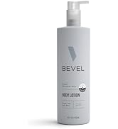 Bevel All Day Body Lotion for Men with Shea Butter and Argan Oil, Lightweight Formula Softens and...