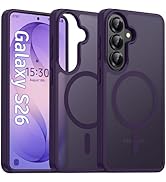 Oterkin Magnetic for Samsung Galaxy S26 Case Matte, S26 Phone Case Compatible with MagSafe Froste...