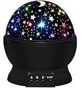 Night Light for Kids,Boys Toys for 3 4 5 6 7 8 Year Old Boys,Star Projector 360 Degree Rotation -...