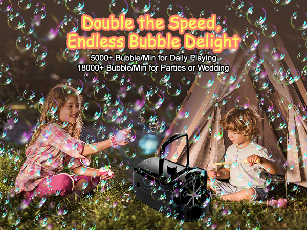 bubble machine for toddlers 1-3 for kids for parties for wedding bubble maker bubble blower