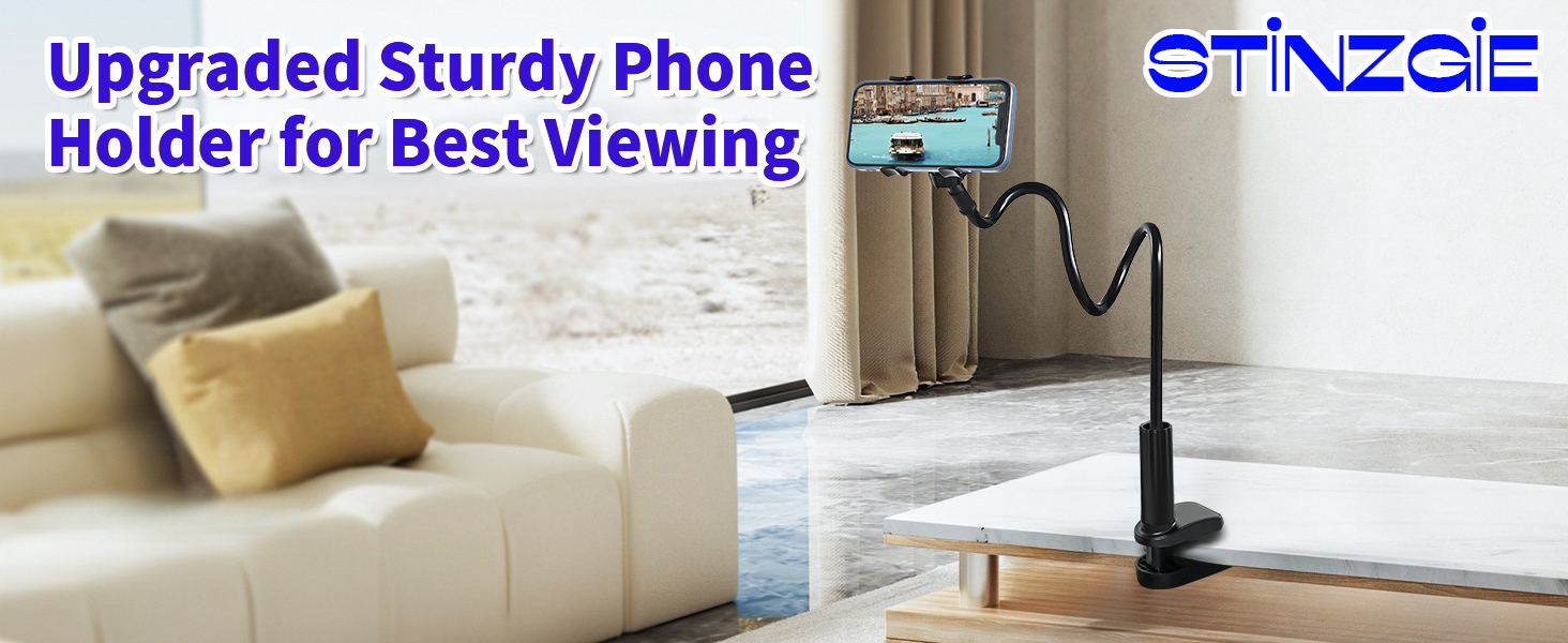 gooseneck phone holder for bed