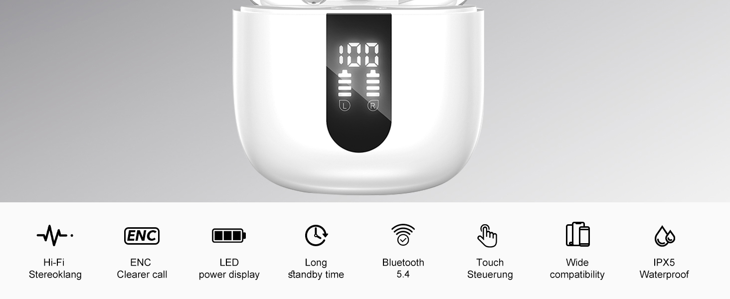 Set of minimal icon designs showing various status indicators including wifi, battery, time, and other system symbols in a modern interface style.