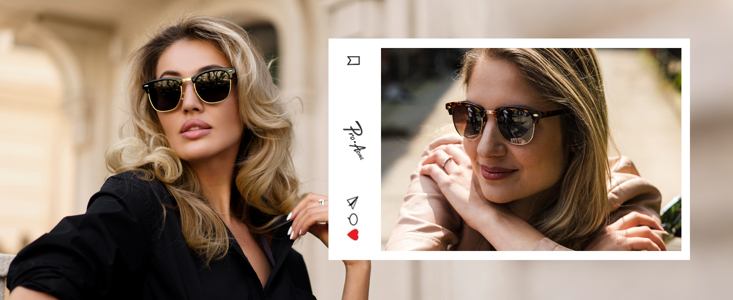 Pro Acme Semi-Rimless Polarized Sunglasses