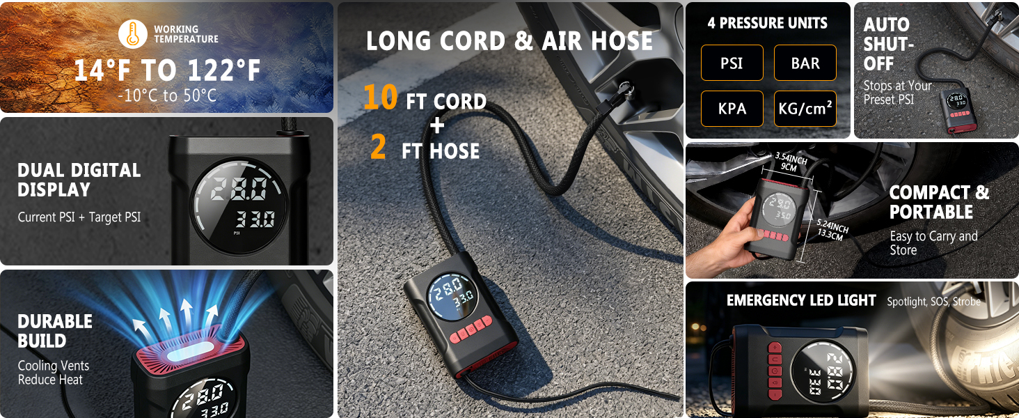 dc air compressor portable