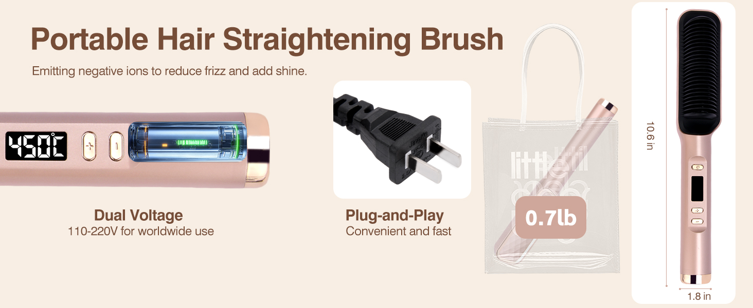 Hair Straightener Brush