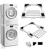 Kiss Core Washer Dryer Stacking Kit 29 inch, Universal Washer and Dryer Stacking Kit with Pull Ou...