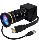 ELP 4K USB3.0 HDMI USB Camera Manual Zoom Webcam 4K 60fps PC Camera Mini Close-up Camera for Comp...
