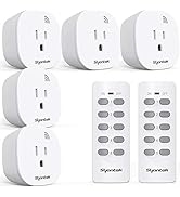 Syantek Remote Control Outlet Wireless Light Switch for Household Appliances, Expandable Remote L...