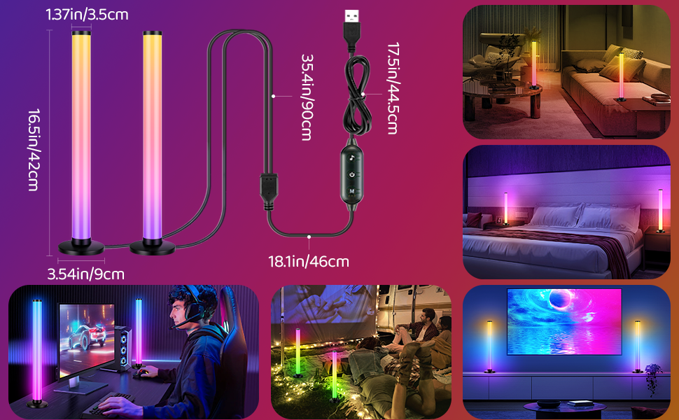 Game ambient light bar USB Plug-in