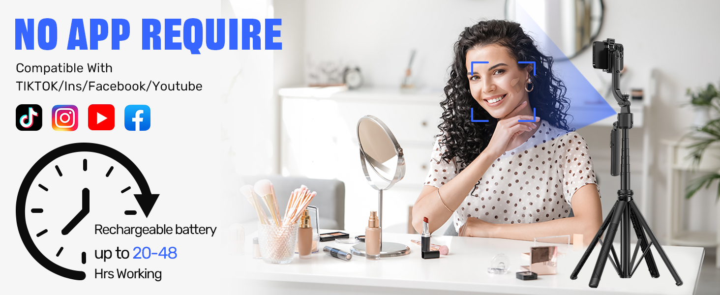 phone tripod with light