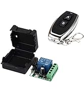 Bkiyougo Wireless Relay Switch 12v Wireless Remote Control Relay Switch with 1 Transmitter, 433Mh...