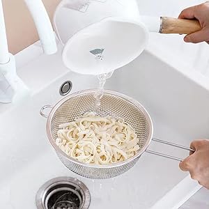Stainless Steel Micro-Perforated Colanders Strainers
