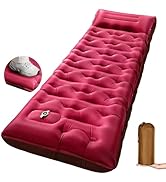 KASBAH Camping Sleeping Pad,Extra Wide 6 inch Thick Inflatable Sleeping Pads with Built-in Foot P...