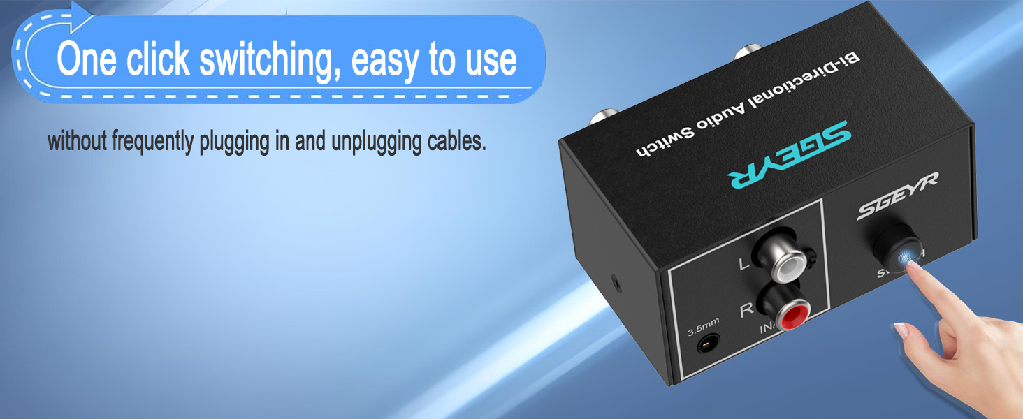 Bi-Directional Stereo Audio Switch 