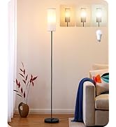 EDISHINE Floor Lamps for Living Room, 63.7in Minimalist Standing Lamp with 9W LED Bulb, 3 Color T...