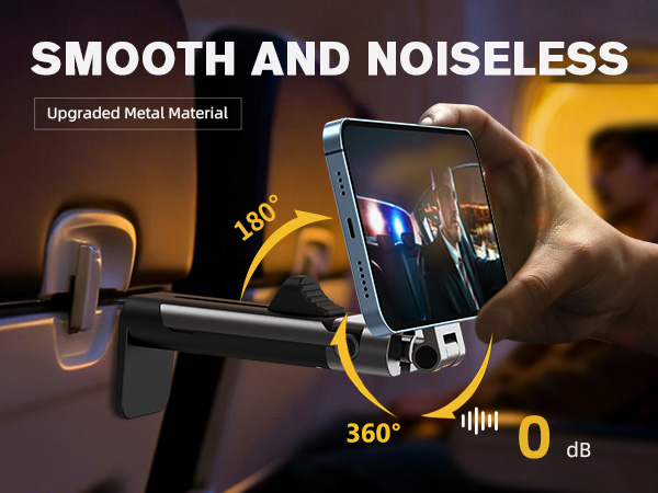 silient rotation magnetic phone holder for plane