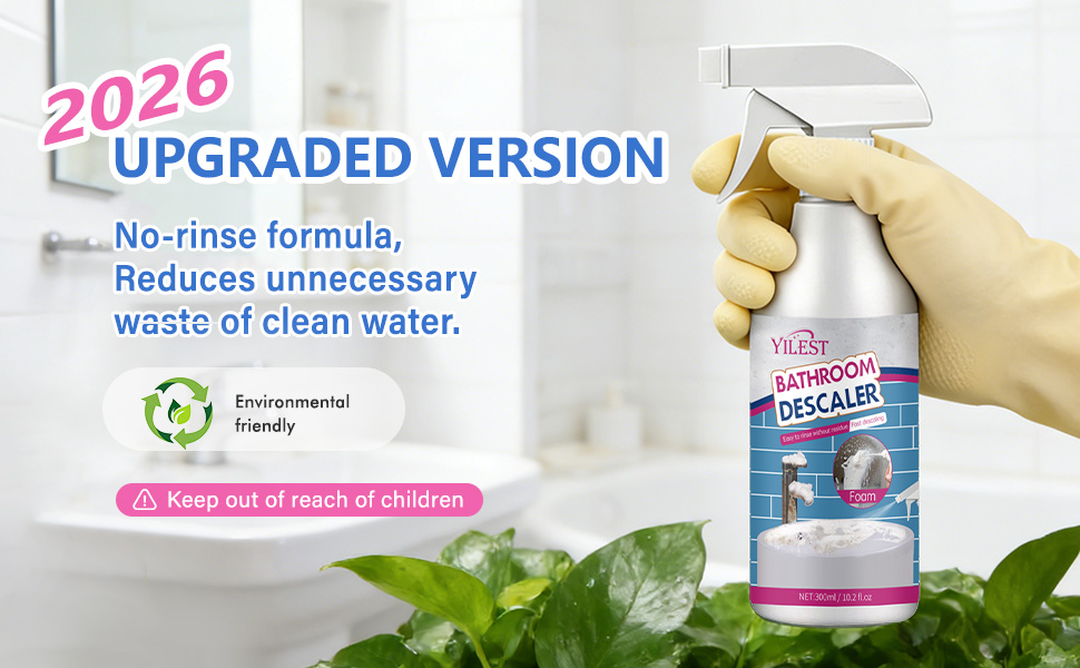 2026 New Multipurpose Bathroom Descaler Foam Cleaner 300ML
