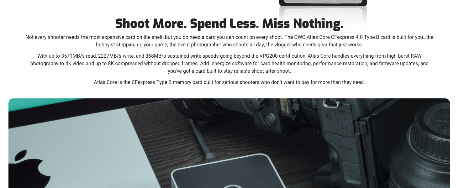 Shoot More. Spend Less. Miss Nothing.