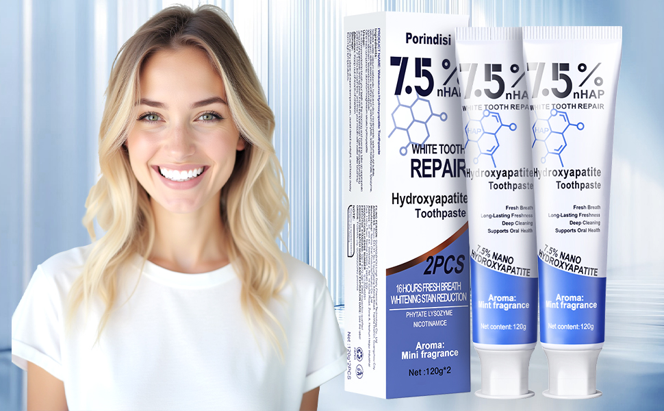 Porindisi Nano Hydroxyapatite Toothpaste for Enamel Protection