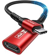 JSAUX USB C to HDMI Adapter, 4K USB Type-C to HDMI Female Adapter [Thunderbolt 3 Compatible] for ...