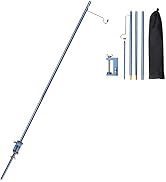TOBWOLF Portable Camping Folding Lamp Pole, Lightweight Collapsible Aluminum Lantern Stand, Outdo...
