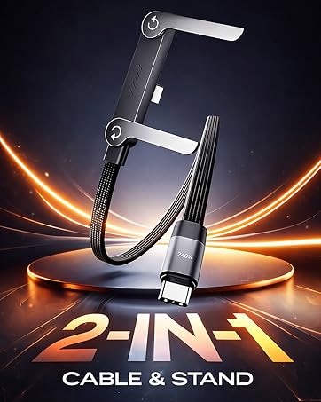 240W invisible stand charging cable