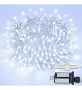 MYGOTO 33FT 100 LEDs String Lights Waterproof Fairy Lights 8 Modes with Memory 30V Power Supply f...