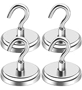 LOVIMAG Strong Magnetic Hooks, 100 lb Magnetic Hooks Heavy Duty for Hanging, Cruise, Grill, Fridg...