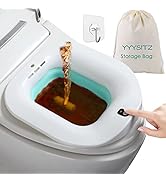 YYYSITZ Electric Sitz Bath for Toilet Seat Hemorrhoids Relief Postpartum Care, Foldable Sits Bath...