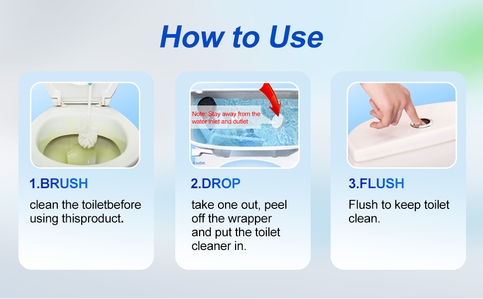 clean the toiletbeforeusing thisproduct