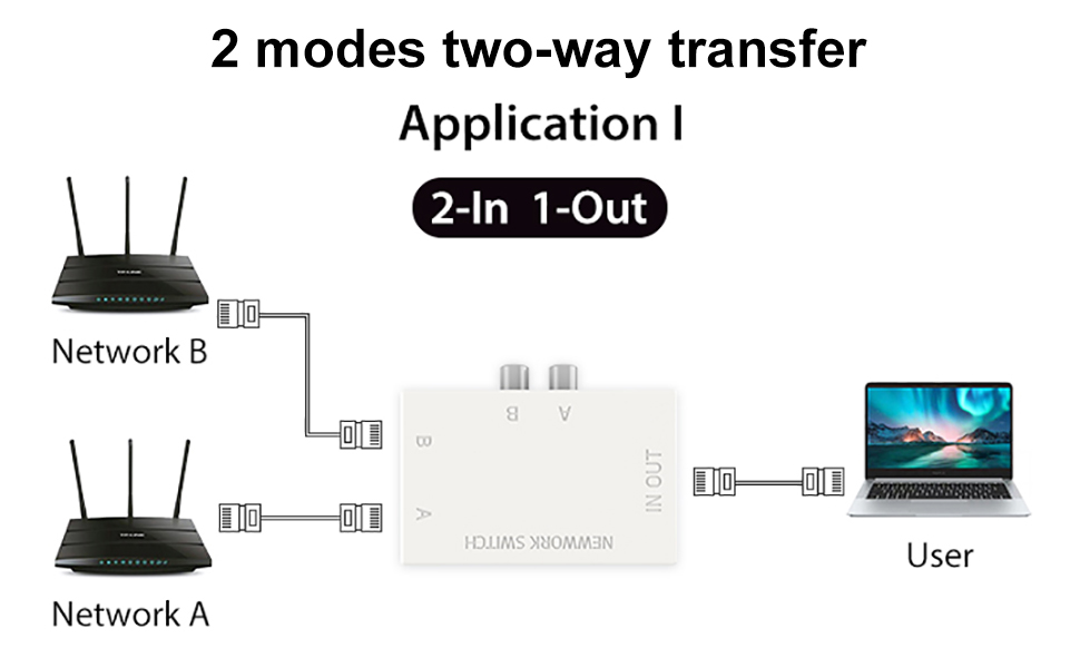 2 port network switch