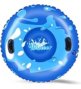 Snow Tube, WOLKEK 40 Inch 2Pack / 47 Inch 1Pack Snow Sled for Kids and Adult, Thickened Heavy Dut...