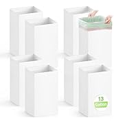 Magicheap 8 Pack Extra Large Disposable Trash Cans, Reusable Portable Garbage Can, 13 Gallon (21....