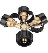 Lemfema Propone Splitter, Propane Tank 3 Y Splitter Adapter, 3 Way Propone Gas Splitter for Campi...
