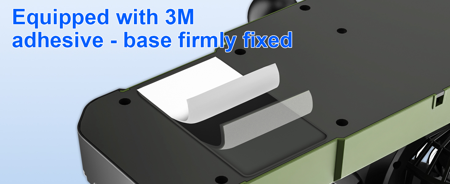 5V USB/12V/24V Dual Head Car Cooling Fan for Dashboard