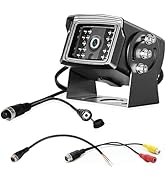 1080P HD Backup Camera for RV, PAL NTSC Reverse Camera with RCA&amp;4 Pin M12 GX12 Connector for CVBS...