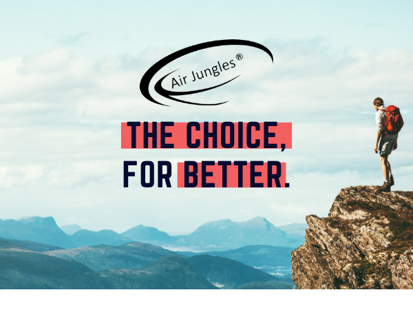 Air Jungles Logo Slogan