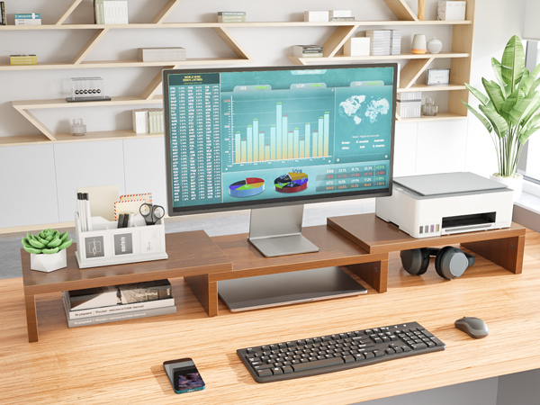 Dual Monitor Stand Riser