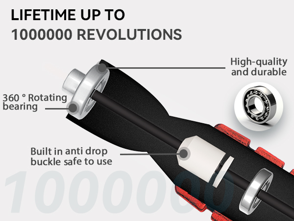 Weighted Jump Rope for Fitness Ropeless Bod Rope High Speed Skipping Rope Cordless Jumping Rope