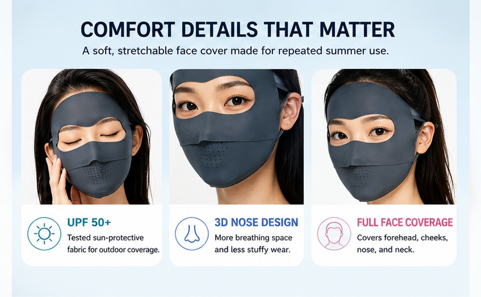 Sun Protection Mask Face Cover