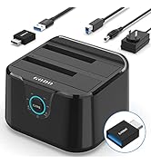 GODO USB 3.0 to SATA III Mini Dual Bay External Hard Drive Docking Station for 2.5 / 3.5 inch HDD...