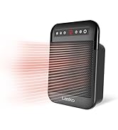 Lasko MyHeat Max Personal Ceramic Space Heater, Tip Over Switch, Overheat Protection, 2 Heat Sett...