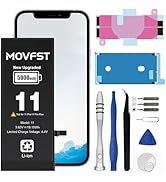 MOVFST Replacement Battery for iPhone 11,5000mAh Li-ion Polymer High Capacity iPhone 11 Battery F...