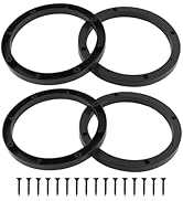 CXCCOI 4PCS Car 6.5 Speaker Spacer with 16PCS Screws,No-Drill Door Speaker Adapter 6.5 inch for I...