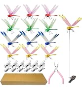 Kleeblatt Dragonfly Clip 12pcs - DIY Dragon Fly Clips, Hair Accessories, Garden Decor, and Outdoo...