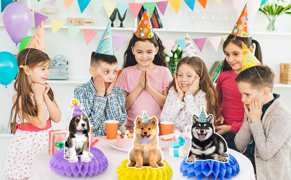 dog honeycomb centerpieces