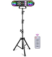 DJ Lights with Stand,5 in 1 Dj Lights for Parties Disco Ball Stage Party Light Set with Remote Co...