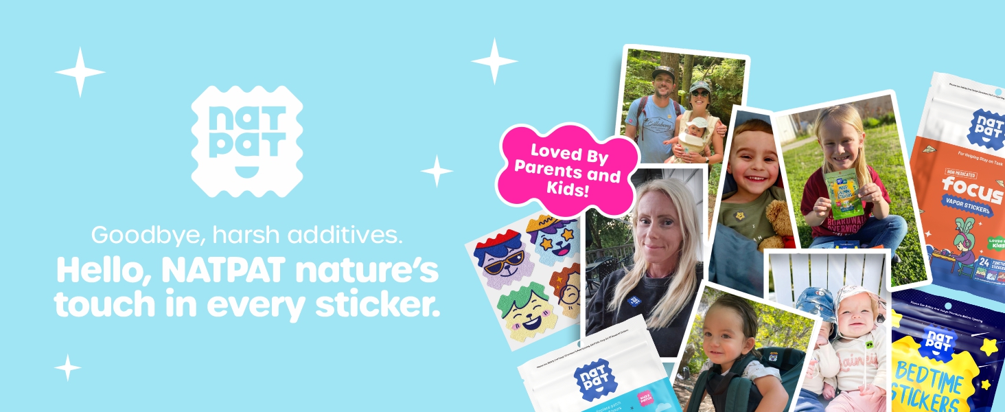 Goodbye Harsh additivies, hello NATPAT nature&amp;amp;#39;s sticker in every touch